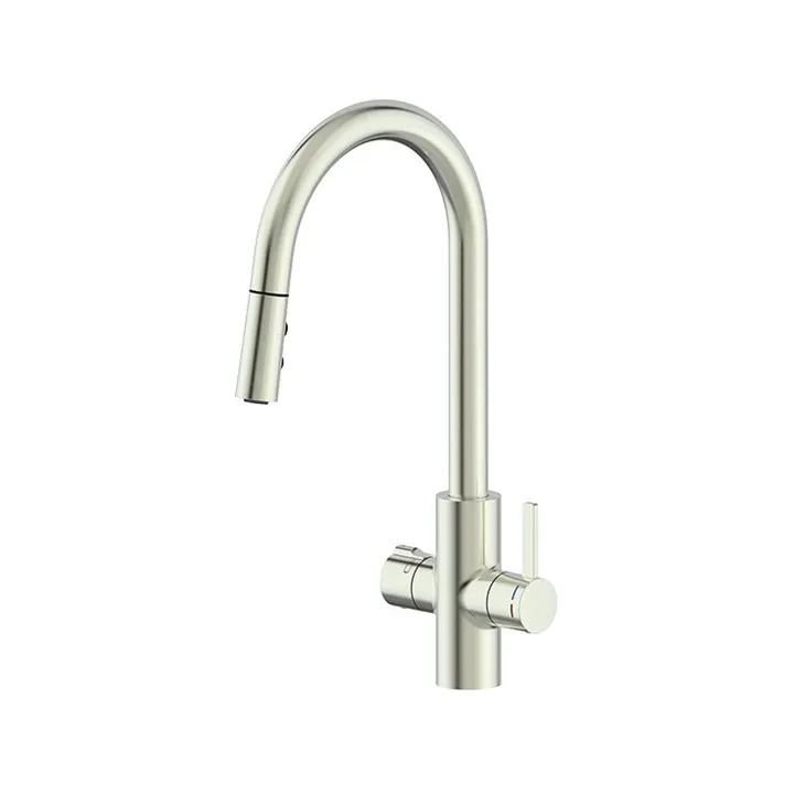 boiling water tap with pull out spray