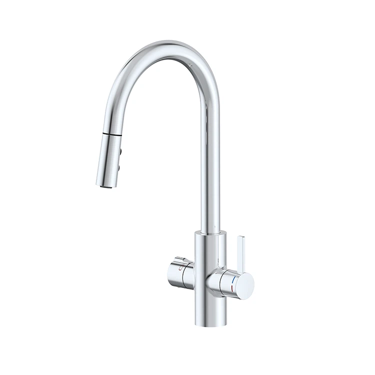 ก๊อกน้ำร้อนทันทีพร้อมสายยางดึงออก